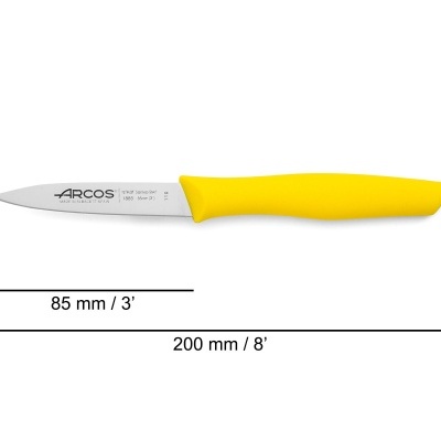 Faca para frutas e legumes 85mm (AMARELO)