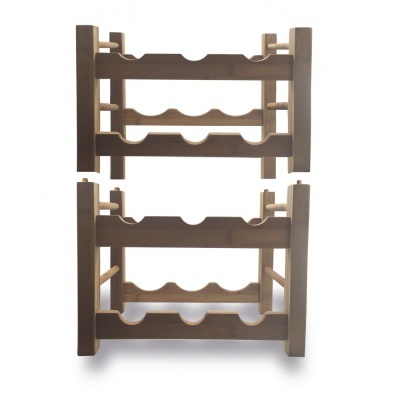 Garrafeira bambu p/ 6 garrafas