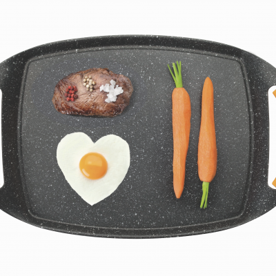 Grelhador antiaderente 47x29cm (LISO)