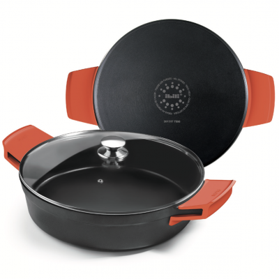 Caçarola baixa com tampa (Ø28cm/ Ø32cm)