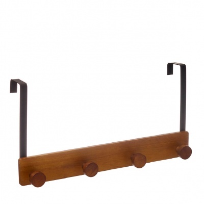 Cabide de porta 4 ganchos