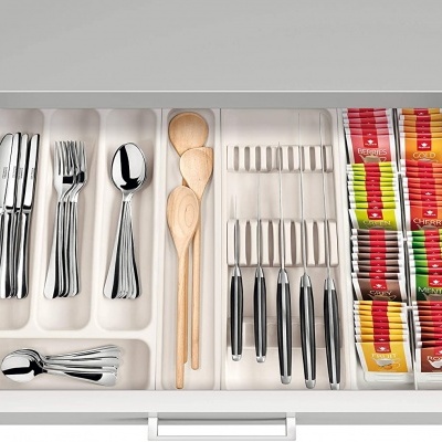 Tabuleiro para saquetas de chá ajustável (37x14,8cm)