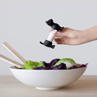 Paliteiro/saleiro/pimenteiro gato (PRETO)