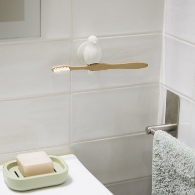 Suporte escova dentes "Birdie" (BRANCO)