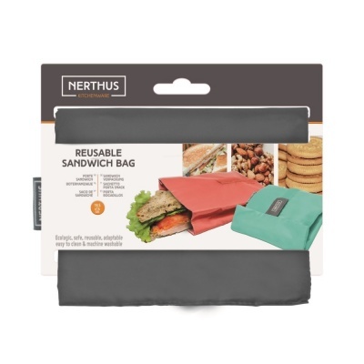 Bolsa reutilizável para sandes (CINZA)