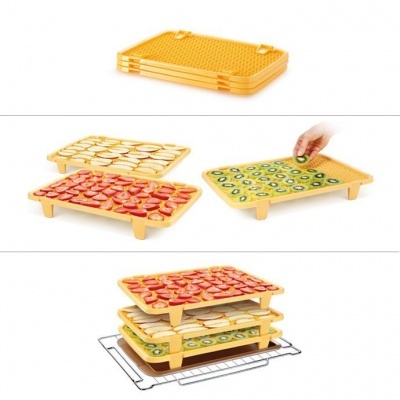 Conjunto 3 tabuleiros para desidratar