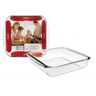 Travessa vidro quadrada