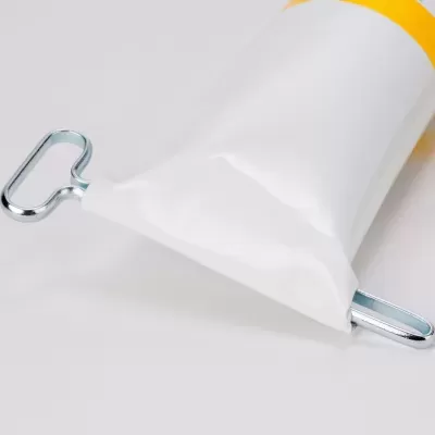 Conj. 2 espremedores de embalagem (aço)