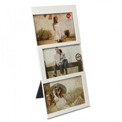 Moldura 3 fotografias 10x15cm