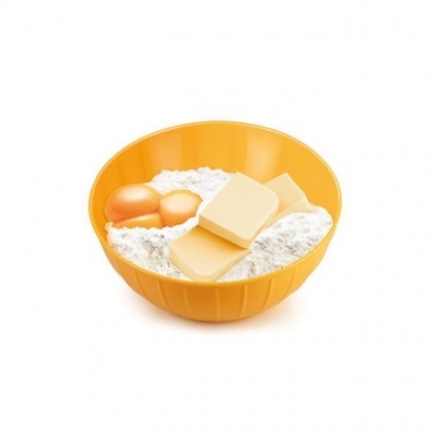 Taça de plástico (Ø 18cm, 1,5L) amarelo