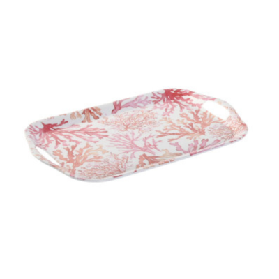Bandeja melamina corais 36x26cm (CORAL)