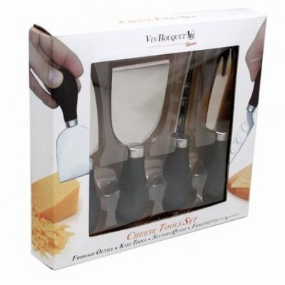 Conjunto 4 utensílios queijo