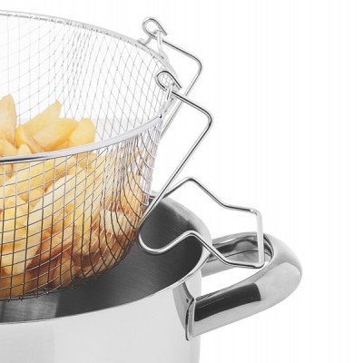 Caçarola/fritadeira com asas e cesto