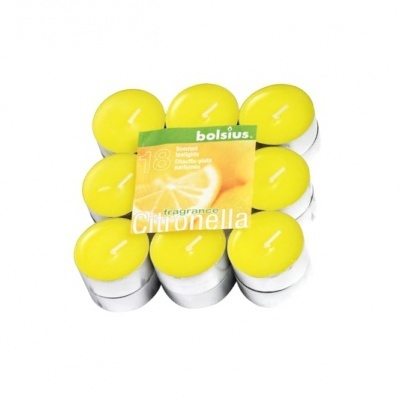 Saco de 18 tealights 4 horas (citronela)