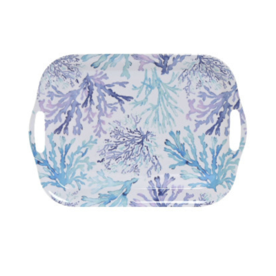 Bandeja melamina corais 41x29cm (AZUL)