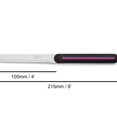 Faca para untar e cortar 100mm (PR/ROSA)