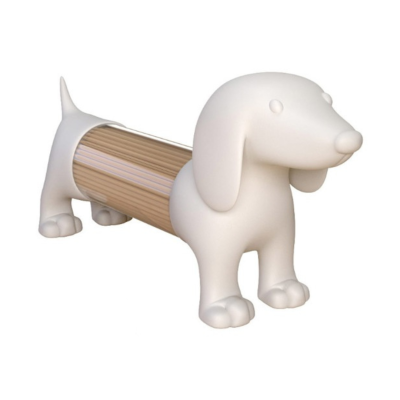 Paliteiro/saleiro/pimenteiro cão (BRANCO)