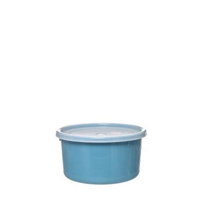 Caixa hermética redonda (PEQ/AZUL)