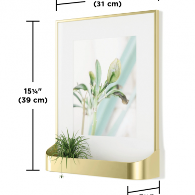 Moldura c/ prateleira (Dourada)