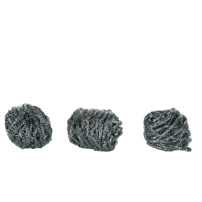 Conjunto 3 esfregões aço inoxidável