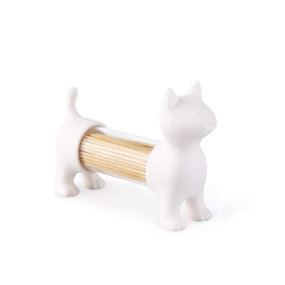 Paliteiro/saleiro/pimenteiro gato (BRANCO)