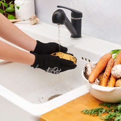 Conj. 2 luvas p/ lavar vegetais