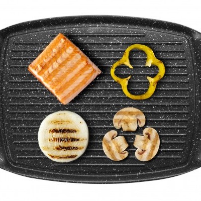 Grelhador antiaderente 36x23cm (RISCADO)