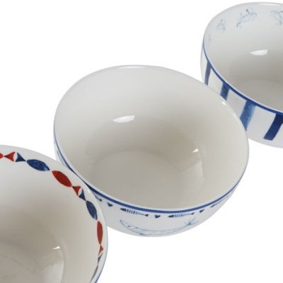 Tigela porcelana motivos mar