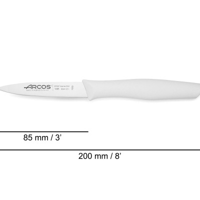 Faca para frutas e legumes 85mm (BRANCO)