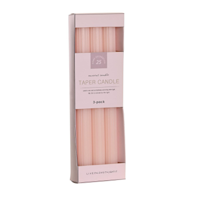 Conjunto de 3 velas (ROSA)