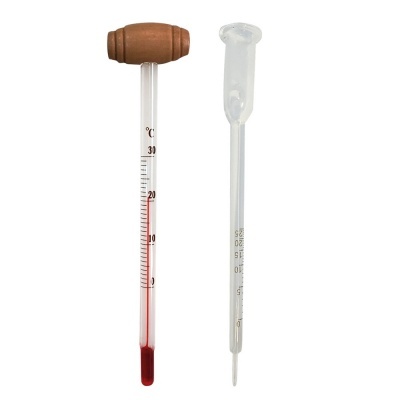 Vinómetro e termómetro