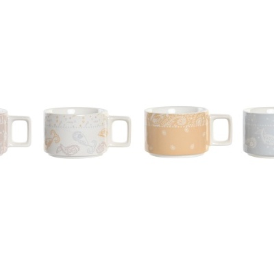 Conjunto 4 chávenas 260ml + suporte