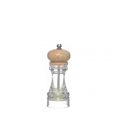 Moinho de pimenta em acrílico/madeira