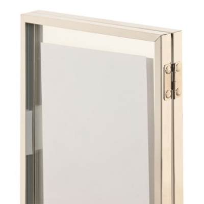 Moldura dupla prateada 10x15cm