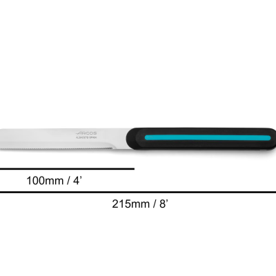 Faca para untar e cortar 100mm (PR/AZUL)