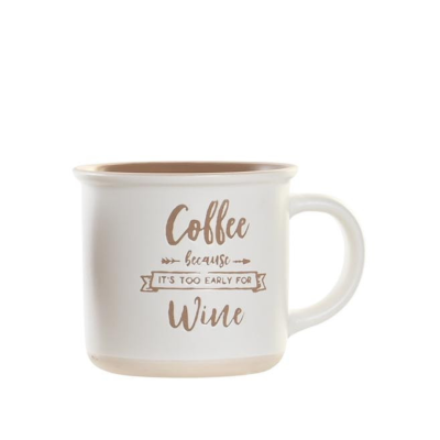 Caneca 370ml "Coffee" (BRANCO)