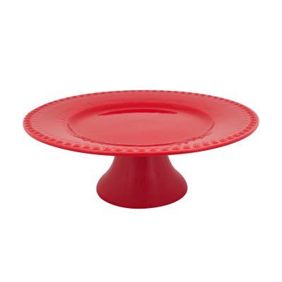 Prato c/ Pé Vermelho 34,5cm