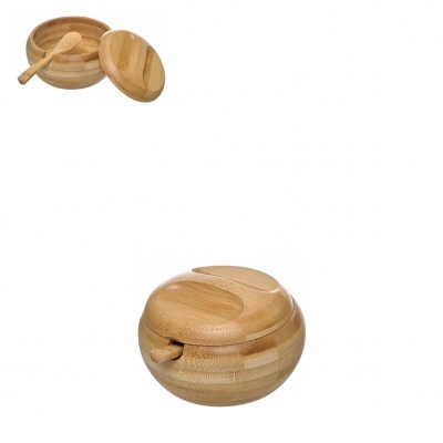 Açucareiro com colher em bambu