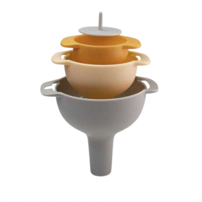 Conjunto 3 funis com filtro