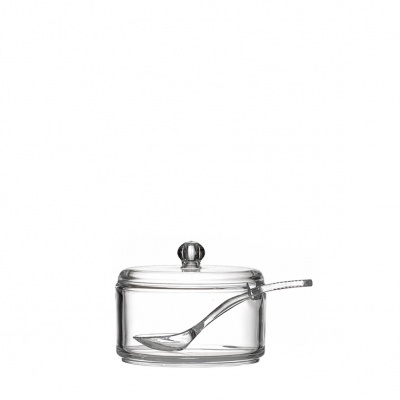 Açucareiro com colher em acrílico