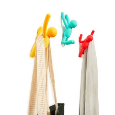 Conjunto 3 cabides de parede buddy (CORES)