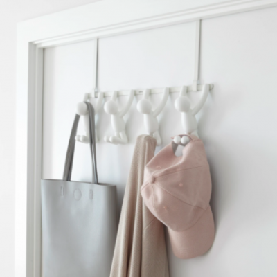 Cabide de porta ou parede buddy (BRANCO)