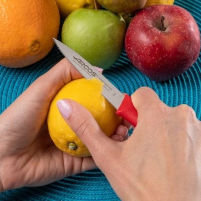Faca para frutas e legumes 85mm (VERMELHO)