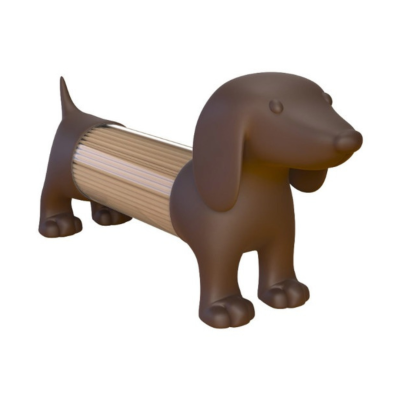 Paliteiro/saleiro/pimenteiro cão (CASTANHO)