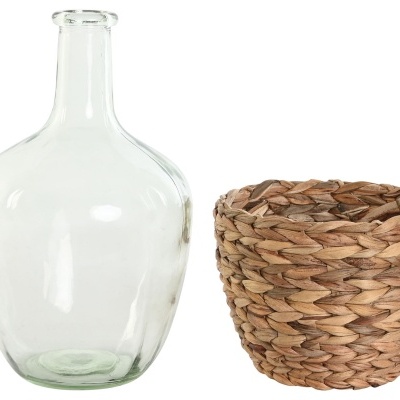 Jarra vidro e fibra 25,5cm