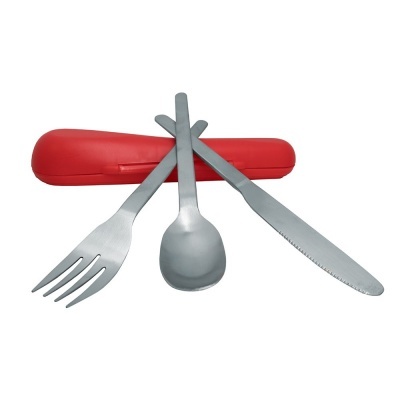 Talheres + estojo portátil