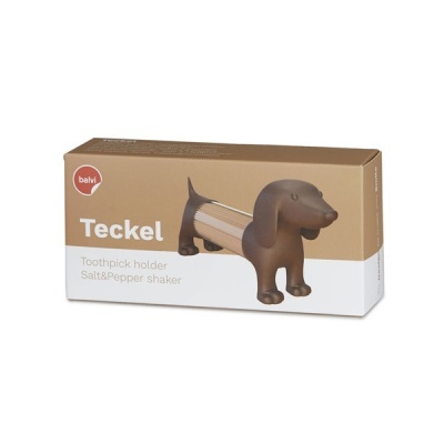 Paliteiro/saleiro/pimenteiro cão (CASTANHO)