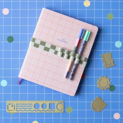 Banda porta-canetas p/ caderno (VERDE)