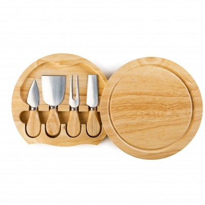 Conjunto 4 facas para queijo + estojo/tábua