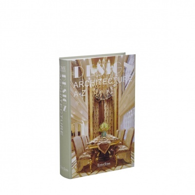 Simulação de livro decorativo "DESIGN"